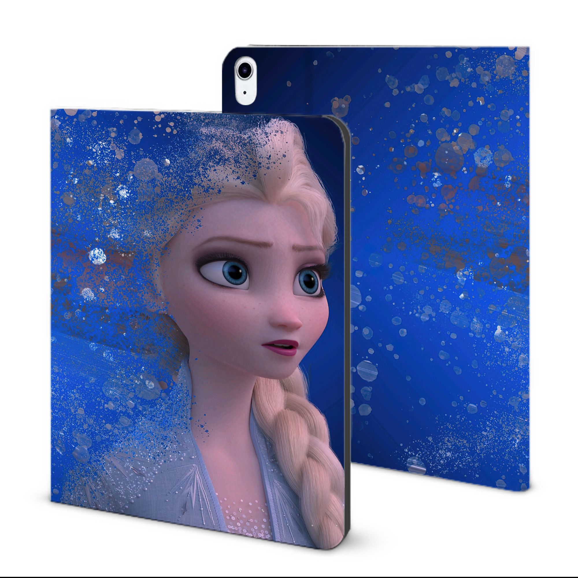 （画像用） アナと雪の女王 アンナ エルサ Frozen Anna Elsa IPad ケース ブック型 PUレザー TPU 耐衝撃 軽量 薄型 ペン収納なし 全面保護 IPad 各モデル対応